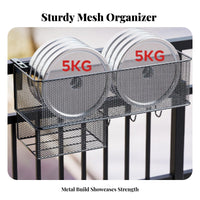Clamp-on Cubicle Organizer Space-Saving Partition Shelf Mesh Design for Students