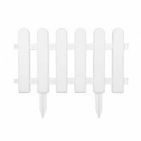 Plastic Garden Fence Easy Assembly White Plastic Picket Fence Lightweight