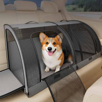 Car Dog House Waterproof Kennel Removable Vehicle Pet Bed for Small Dogs, Cats, Road Trips