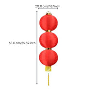 Red Lantern String Lights Waterproof Outdoor Lanterns