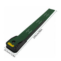 Golf Putting Mat with Ball Return Alignment Markings Putting Mat with Automatic Ball Return Portable Compact for Golfers, Home