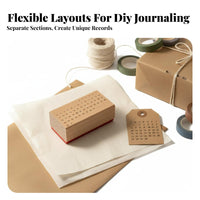 Wooden Block Calendar Stamp Decorative Endless Calendar Stamp Planner Accessory Reusable Craft Supply Sturdy for Card Making