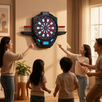 Digital Electronic Dartboard LED Soft Tip Dartboard Multiplayer Game Family-Friendly for Home