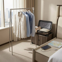 Foldable Clothes Clothes-Aerating Rack Metal Frame Telescopic Clothes-Aerating Rack No Tools Freestanding Clothes Dryer for Travel