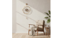 Operated Wall Clock Non Ticking Wall Clock with Pendulum Easy Reading for Homeowners, Hallway
