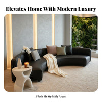 Curved Sectional Sofa Set Luxury Design 3-Piece Curved Reception Set configurable configuration business-grade Furniture for Homeowners, Families, Lobby, Office