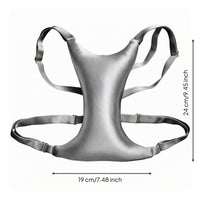 Adjustable Straps Washable Chest Support Cushion Buckles Memory Foam Chest Pillow Contoured 3D Breast Pillow Extended for Sleeping, Resting