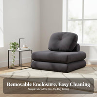 configurable unit Armchair Removable and cleanable Cover Upholstered perusing Chair Space-Saving Living Room Furniture for Bedroom, Lounge Area, Home Office