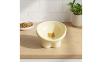 Whisker Friendly Elevated Cat Bowl Easy to Clean Raised Cat Water Bowl Safe Material Ceramic Raised Pet Dish Dishwasher Safe for Cats, Kittens, Small Dogs