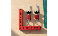 Double Scale Ruler 90 Degree Positioning Square Aluminum Alloy Corner Clamp Rust Proof Right Angle Clamping Square Anodized Finish for Furniture Assembly, Picture Framing