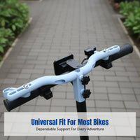 HandsLiberated Handlebar Umbrella Holder Quick release Scooter Mount Universal Fit Adjustable Bracket Multi-Angle Adjustment for Commuters, Seniors, exposeddoor aficionados, urban streets