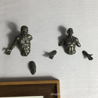 跨境热款断裂人物墙饰欧美式工业风家居墙壁隔断仿铜装饰品小摆件