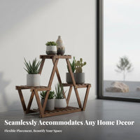 Floor-Standing Multi-Tier Plant Stand minimalist design Tiered Flower Pot Rack Space-Saving Display Shelf Sturdy framework for Gardeners, Apartment Dwellers, Homeowners, Balcony, Living Room, Indoor, Office