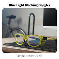 Windproof Shielded Goggles Dustproof Blue Light Block Ing Light Block Ing Glasses Impact-Resistant Full Enclosure Glasses for Workplace, Work