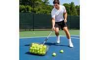 Tennis Ball Picker with Telescopic Handle Stainless Steel Tennis Ball Picker Compact for Athletes
