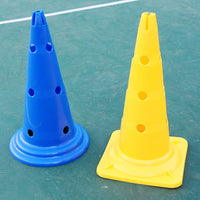 52cm Square Base Training Cones with Holes for Soccer Drills and Outdoor Sports