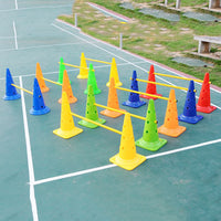 52cm Square Base Training Cones with Holes for Soccer Drills and Outdoor Sports