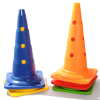 52cm Square Base Training Cones with Holes for Soccer Drills and Outdoor Sports