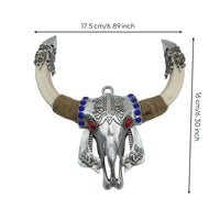Bovine Cranium Engraved Bovine Cranium Wall Hanging Decorative Ornament for Collectors