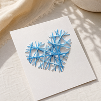 Embroidery Greeting Card DIY Kit for Couples, Handmade Gift for Confession, Birthday, and Love Expression