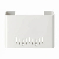 Ventilated Router Storage Box Space-Saving Router Shelf with Antenna Slots Functional Network Device Holder Cable Management for Living Room