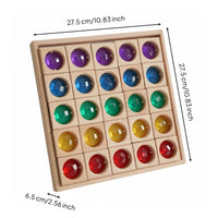 25 Pieces Acrylic Gem Blocks Bright Bright Shades Cube Blocks Light-Catching Children's Learning Toys for Young Children, Preschool