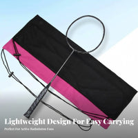Badminton Racket Cover Bag Portable Soft Velvet Racket Protector Lightweight Athletic Gear Accessory for Athletes, Storage, Outdoor, Travel