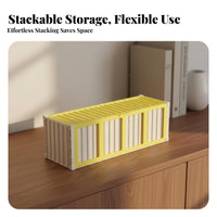 Trading Card Storage Box Large Capacity Stackable Card Organizer