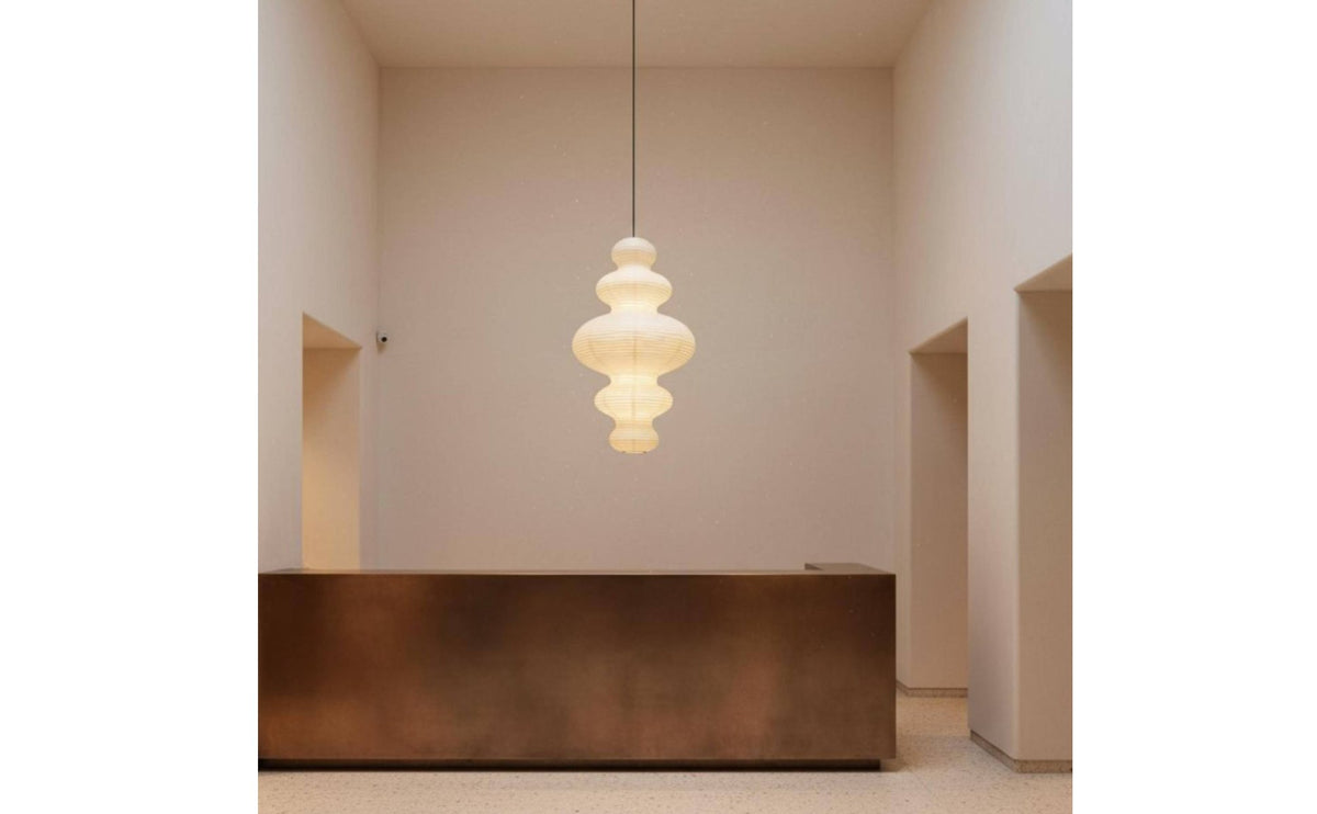 Soft Radiance Wabi Sabi Hanging Lamp Minimalist Japanese Paper Hanging Light Japanese Lantern Chandelier for Homestay, Boutique