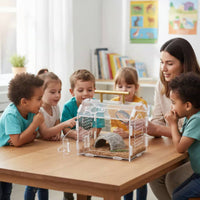 Transparent Acrylic Pet Box High See-Through Quality Attractive Assembly Terrarium Transparent Small Creature Enclosure