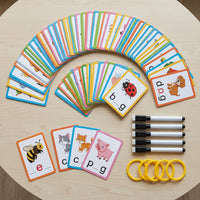 Educational Flashcards for CVC Words & English Phonics - Kids Learning Cards 3-6 Years