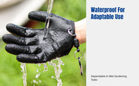 Gardening Gloves with Fastener Buckle, Anti-Slip, Puncture-Resistant, Waterproof, for Planting