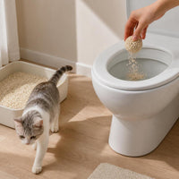 Tofu Cat Litter, Odor Control, Low Dust, Fast Clumping, Large Granule, Mixed Cat Litter
