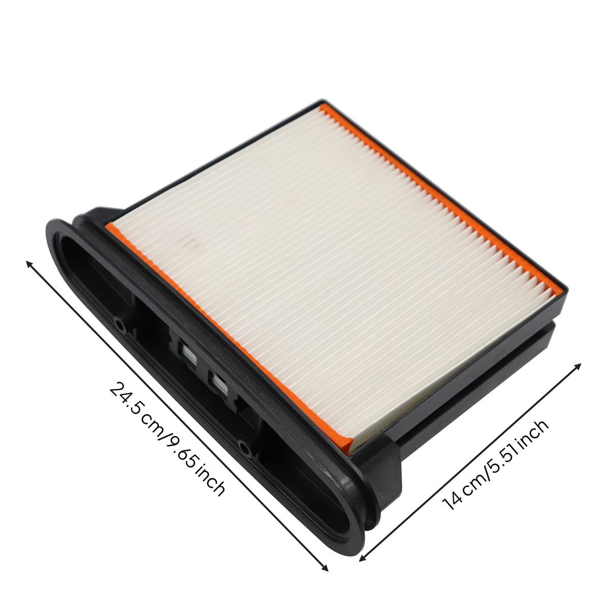 Rigid Replacement Filter Easy Installation Pleated Vacuum Filter Long-Lasting Filters Reliable for Dust Removal