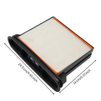 Rigid Replacement Filter Easy Installation Pleated Vacuum Filter Long-Lasting Filters Reliable for Dust Removal