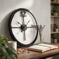 Minimalist Metal Wall Circular Timepiece Modern Metal Wall Circular Timepiece