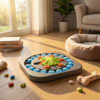 Dog Puzzle Toy with Rotating Wheel Dog Puzzle Toy Non-Slip for Dogs, Young Dogs, Indoor
