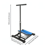 Slant Board with Handrail Versatile Foot Stretcher with Handlebar Versatile Foot Stretcher for Seniors, Physical Therapy, Balance Training