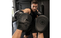 Padded Boxing Curved Focus Mitts Shock-Absorbing Curved Focus Mitts Adjustable Boxing Hand Target Breathable for Boxers, Combat Artists, Gym, Home Workout