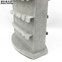 Velvet Jewelry Display Stand for Necklaces, Rings, Earrings, and Studs - Rotating Jewelry Organizer