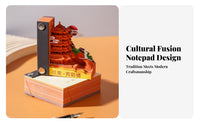 Creative Gift 3D Paper Carving Memo Pad Aesthetic Design Tear-Away Sculpture Notepad Multifunctional for Students, Gifting, Study Room, Home