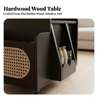 Height-Adjustable Coffee-to-Dining Table Sturdy frame transformable raiseTop Coffee Table Hidden Storage Rounded Corners
