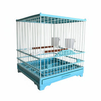 Narrow Wire Spacing Square Finch enclosure Easy to Clean avian Housing dependable-latch Avian House Lightweight for Indoor, Indoors, Balcony, Living Room