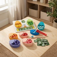 Dinosaur Egg Toy Multicolor Number Matching Plaything Shade Sorting Preschool Activity for Kids, Classroom