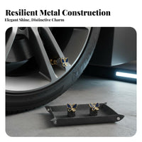 Rhinestone Butterfly Valve Cap Glittering Butterfly Tire Valve Cap Universal Fit Crystal Tire Stem Cover for Cyclists, Exterior Decoration, Bike Tires