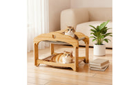 Two-Tier Cat Bed Two-Level Cat Bunk Bed Sturdy Furniture for Living Room