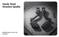 2 Pieces Long-Distance Comfort Engine Guard Footpegs Non-Slip Engine Guard Footrests Heavy Duty Motorcycle Highway Pegs Easy Installation