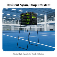 Automatic Tennis Ball Retriever Reinforced Nylon Standing Tennis Ball Collector Drop-Resistant Sports Training Equipment for Practice Exercises