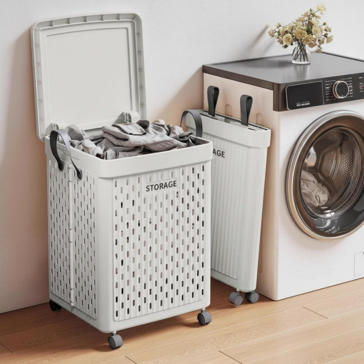foldable Wheeled Box Foldable Wheeled Cabinet Front Opening Doors