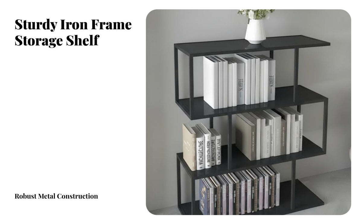 Nordic Design Freestanding accessible bookshelf Multi-Tier Room Divider Multifunctional Shelving unit adaptable Display for Apartment Dwellers, Office Workers, Interior Designers, Bedroom